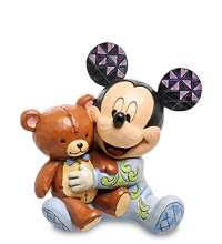 Disney-4046060 Фигурка "Микки Маус с медвежонком (Любимый друг)"